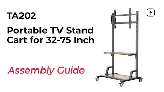 HYPIGO TA202 Portable TV Stand Cart for 32-75 Inch Installation Guide