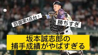 【阪神】坂本誠志郎の意味わからない成績