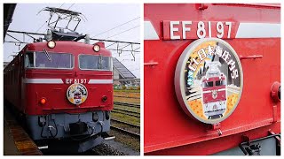 原色復帰 EF81-97 ＥＬ日本海庄内号、新津発車！