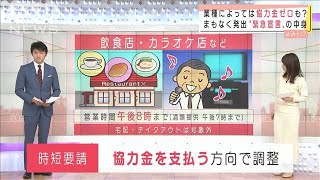 業種によっては協力金ゼロ？“緊急宣言”のポイント(2021年1月7日)