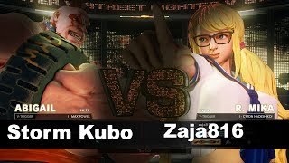 SFV/SF5 AE Storm Kubo (Abigail) vs Zaja816 (R.mika) Ranked Match Set