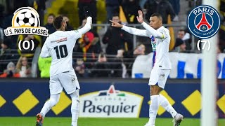 Pays de Cassel 0 vs 7 PSG, 5 GOALS by Mbappe, Coupe de France 2023