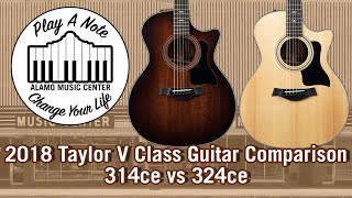 Can You Hear the Difference Between Taylor's V Class 314ce and 324ce? - Acoustic Guitar Comparison