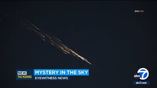 Did you see it? Strange lights streak across SoCal skies