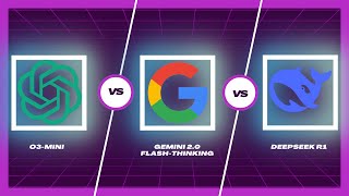 O3-mini vs Deepseek R1 vs Google Gemini Flash Thinking Compared!