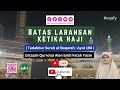 TAFSIR TADABBUR SURAH AL-BAQARAH AYAT 198 | BATAS LARANGAN KETIKA HAJI 🧕 uqafy