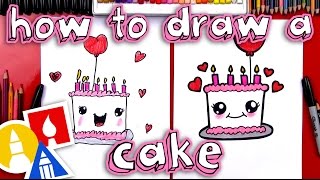 How To Draw A Cute Birthday Cake