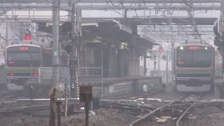 JR E231系 E233系 宮原到着 出発