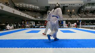 第52回東京都空手道選手権大会 マスターズ女子組手4部 決勝戦 尾﨑綾選手vs安藤陽子選手