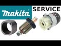 Makita Drill Service5 How to uninstall and install the motor gearbox assembly of a cordless drill