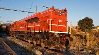 Sunset Arrival of #SNTF Loaded Iron Ore Train Led by Locomotive #060DT03