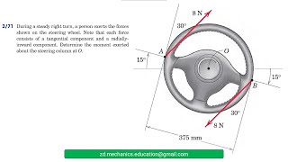 051 Engineering Mechanics : Statics (Ch 2 )/ Solved Problems / ( الميكانيك الهندسي ) حل مسائل ستاتيك