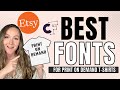 The Best Fonts For Print On Demand From Creative Fabrica (Plus Niche Ideas to use them on!)