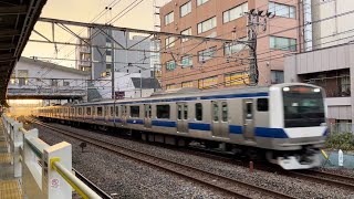 南柏駅にて、JR東日本E531系0番台 通過シーン