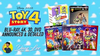 TOY STORY 4 - Blu-ray, 4K, 3D, DVD Announced & Detailed