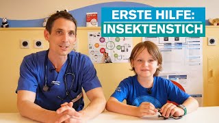 Erste Hilfe für Kinder erklärt: Insektenstiche