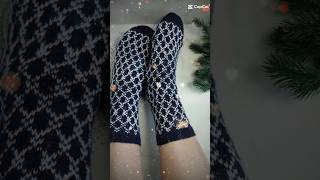 Носочки жаккардом  #носкиспицами #вязаныеноски #вязаниеспицами #socks