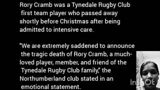 young rugby player Rory Cramb tragically dies |dies on Christmas Eve after ‘devastating head injury’