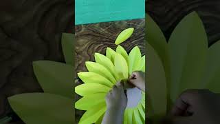 DIY giant paper sunflower making video #shorts