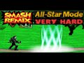 Smash Remix - All-Star Mode Gameplay with Polygon Link (VERY HARD)