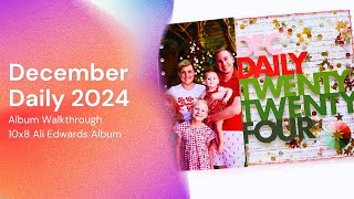 December Daily Album 2024 Walkthrough | Ali Edwards | Paige Evans | Shannan Pages | Colorcast Design