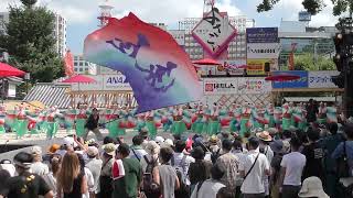 【4K】”地区競演場連合会奨励賞受賞”俵屋グループ（第71回 よさこい祭り 後夜祭/高知城ステージ)