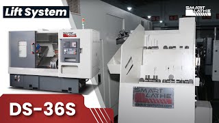 Fully Automated Processing on the DS-36S CNC Lathe with Lift System.#cnclathe #smartlathe #machine