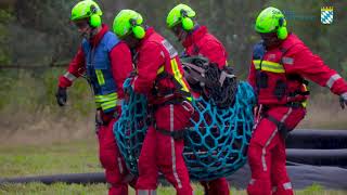 Vegetationsbrandbekämpfung Zusammenarbeit von Bodenkräften und Luftfahrzeugen