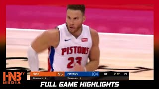 Phoenix Suns vs Detroit Pistons 1.8.20 | Full Highlights
