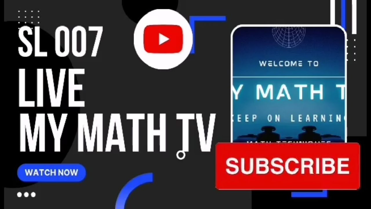 SL 10 My Math TV - YouTube