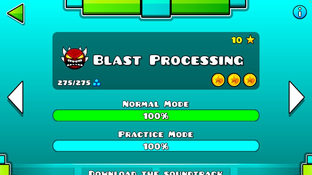Buffed Blast Processing Geometry Dash Youtube