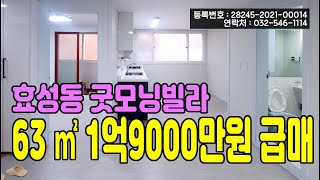 효성동빌라급매 굿모닝빌라 34평형 2층 특올수리 즉시입주가능 1억9000만원 4k