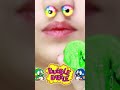 bubble bobble green jelly pop jelly earth gummy jelly eating sounds 버블보블젤리 녹색 지구젤리 shorts