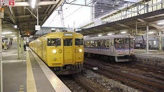 JR西日本 115系 30N体質改善車 末期色 広島駅発車