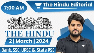 2 Mar 2024 | The Hindu Analysis | The Hindu Editorial | Editorial by Vishal sir | Bank | SSC | UPSC