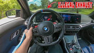 LOUDEST STRAIGHT PIPED BMW G80 M3 POV DRIVE!