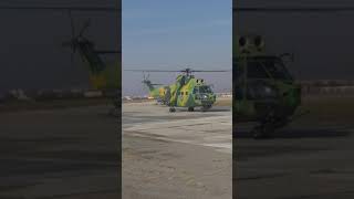 Nato military army Puma socat iar330 Helicopter take off