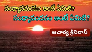 సంధ్యా సమయం,సంధ్యా వందనం అంటే ఏమిటి? |True meaning of Sandhyavandanam,Sandhyasamayam |VEGETARIANS TV