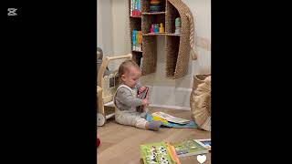 The furrha family | Baby Taj loves books