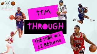 Through the Mail Autograph Returns - 12 Returns Including HOF NFL Quarterback and 3-time NBA Champ!