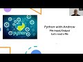 Python Files - Let's read data from a file
