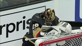 Fleury shaken up after collision with Mantha