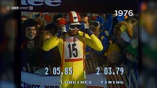 Alpine ski 1976 WC Kitzbuhel, Franz Klammer Downhill
