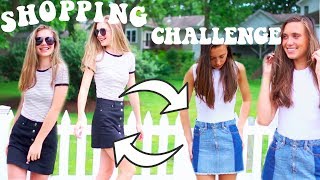 BACK TO SCHOOL SHOPPING CHALLENGE! FIRST DAY OF SCHOOL CLOTHES | Hannah Meloche