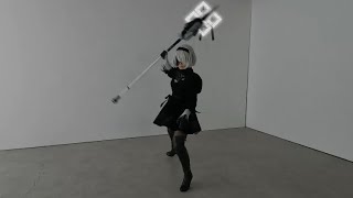 【コスプレ/cosplay】2Bが白の矜持を構える動画【NieR:Automata/ニーアオートマタ】with POD042