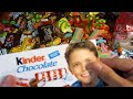 new a lot of candy and surprise eggs Очень много конфет и сладостей