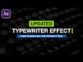 Easily Create Text Typewriter Effect in Adobe After Effects | After Effects Tutorial