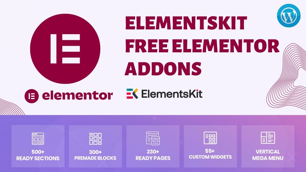 Free Elementskit Elementor Addons Elementor Tutorial Youtube