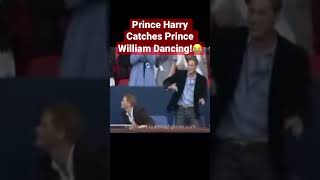 Prince Harry Catches Prince William Dancing! #shorts #princewilliam #princeharry