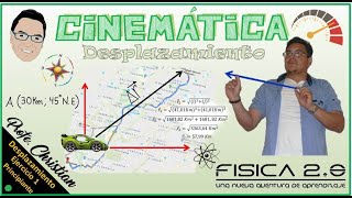 Ejercicio física vectorial, explicación FÁCIL. Desplazamiento, posición y distancia.